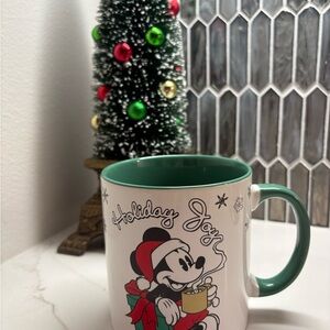 Disney Festive Mickey Mug with Green Interior